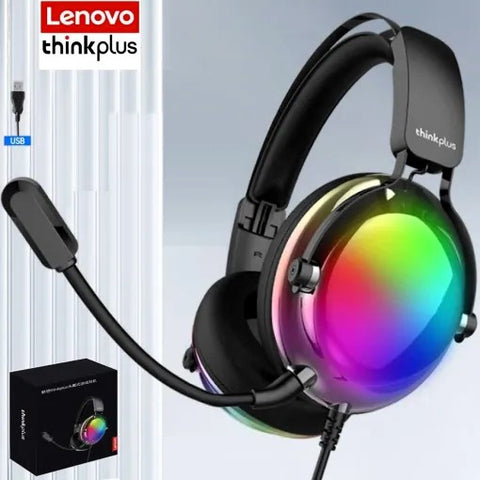 Lenovo ThinkPlus G82B RGB USB Gaming Headphone with 7.1 Surround Sound and Microphone